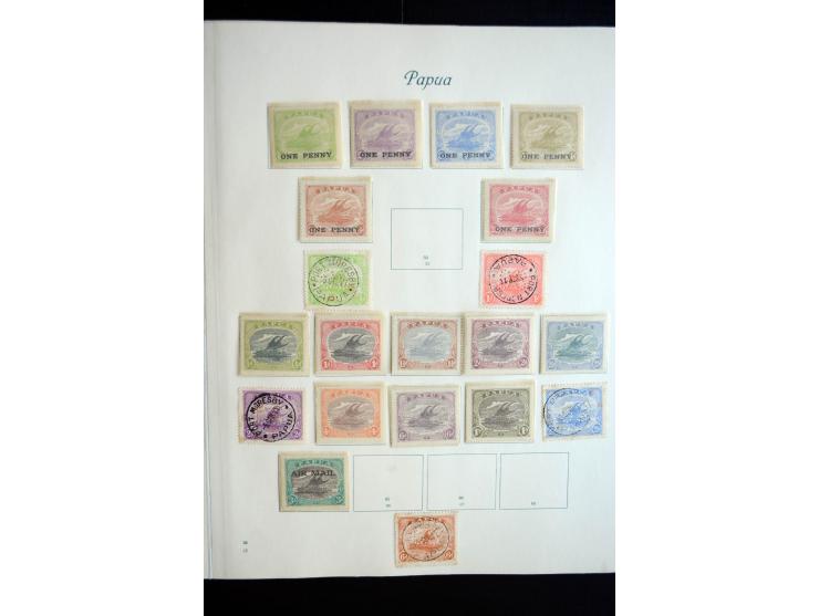 1850/1909(ca.), sehr schäne ungebrauchte und gestempelte Sammlung, dabei Cayman Islands, Leeward Inseln Mi.-Nr. 1-16 und 20-2