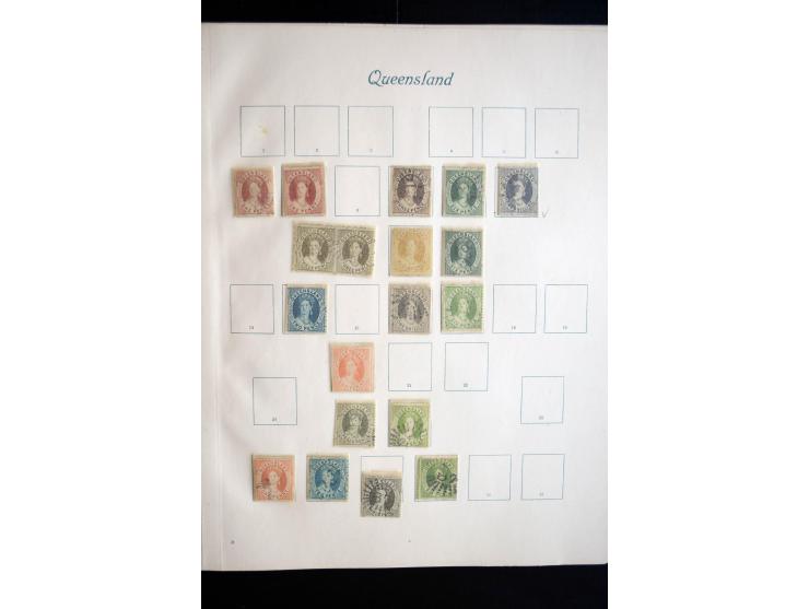 1850/1909(ca.), sehr schäne ungebrauchte und gestempelte Sammlung, dabei Cayman Islands, Leeward Inseln Mi.-Nr. 1-16 und 20-2