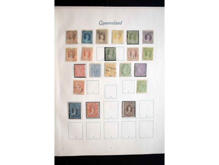1850/1909(ca.), sehr schäne ungebrauchte und gestempelte Sammlung, dabei Cayman Islands, Leeward Inseln Mi.-Nr. 1-16 und 20-2