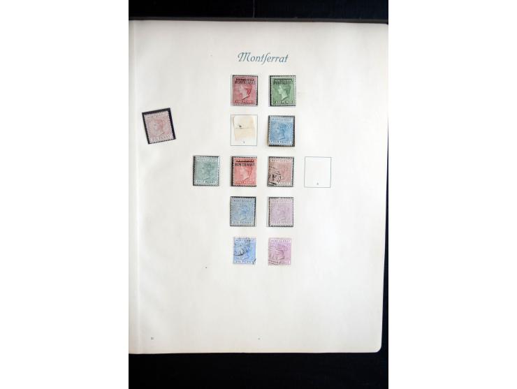 1850/1909(ca.), sehr schäne ungebrauchte und gestempelte Sammlung, dabei Cayman Islands, Leeward Inseln Mi.-Nr. 1-16 und 20-2