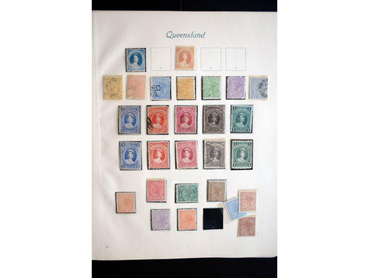 1850/1909(ca.), sehr schäne ungebrauchte und gestempelte Sammlung, dabei Cayman Islands, Leeward Inseln Mi.-Nr. 1-16 und 20-2