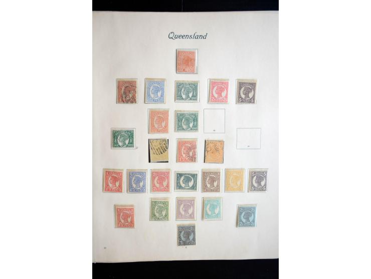 1850/1909(ca.), sehr schäne ungebrauchte und gestempelte Sammlung, dabei Cayman Islands, Leeward Inseln Mi.-Nr. 1-16 und 20-2