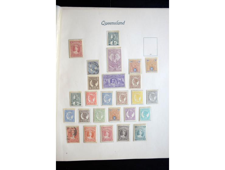 1850/1909(ca.), sehr schäne ungebrauchte und gestempelte Sammlung, dabei Cayman Islands, Leeward Inseln Mi.-Nr. 1-16 und 20-2