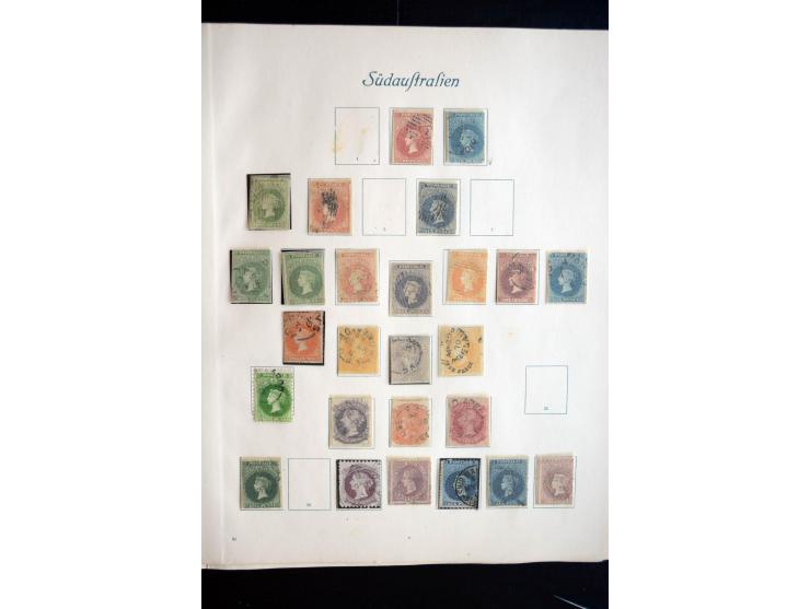1850/1909(ca.), sehr schäne ungebrauchte und gestempelte Sammlung, dabei Cayman Islands, Leeward Inseln Mi.-Nr. 1-16 und 20-2