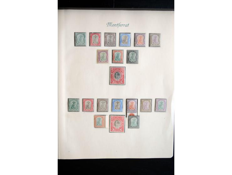 1850/1909(ca.), sehr schäne ungebrauchte und gestempelte Sammlung, dabei Cayman Islands, Leeward Inseln Mi.-Nr. 1-16 und 20-2