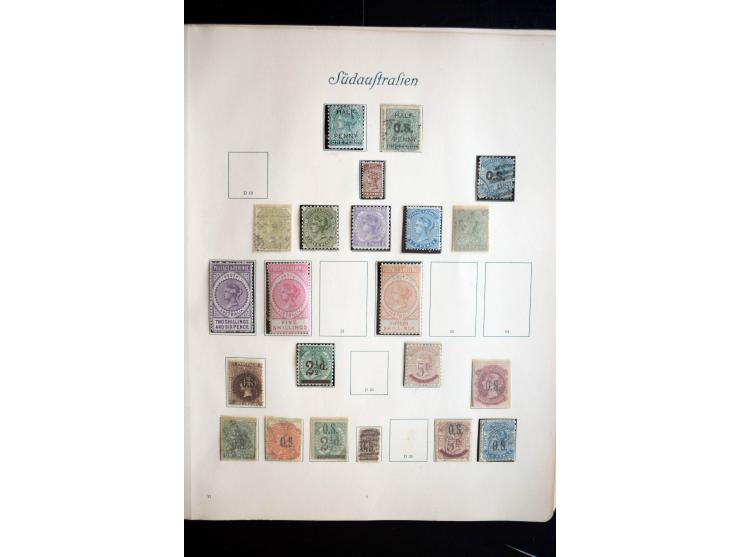 1850/1909(ca.), sehr schäne ungebrauchte und gestempelte Sammlung, dabei Cayman Islands, Leeward Inseln Mi.-Nr. 1-16 und 20-2