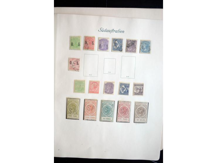 1850/1909(ca.), sehr schäne ungebrauchte und gestempelte Sammlung, dabei Cayman Islands, Leeward Inseln Mi.-Nr. 1-16 und 20-2
