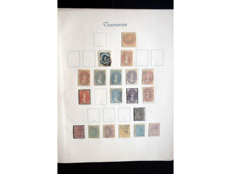 1850/1909(ca.), sehr schäne ungebrauchte und gestempelte Sammlung, dabei Cayman Islands, Leeward Inseln Mi.-Nr. 1-16 und 20-2