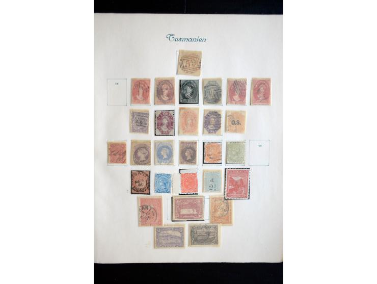 1850/1909(ca.), sehr schäne ungebrauchte und gestempelte Sammlung, dabei Cayman Islands, Leeward Inseln Mi.-Nr. 1-16 und 20-2