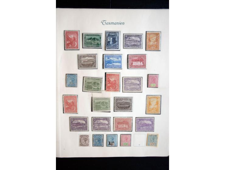 1850/1909(ca.), sehr schäne ungebrauchte und gestempelte Sammlung, dabei Cayman Islands, Leeward Inseln Mi.-Nr. 1-16 und 20-2