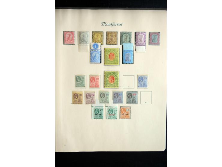 1850/1909(ca.), sehr schäne ungebrauchte und gestempelte Sammlung, dabei Cayman Islands, Leeward Inseln Mi.-Nr. 1-16 und 20-2