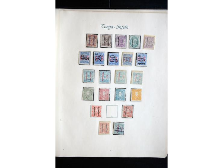 1850/1909(ca.), sehr schäne ungebrauchte und gestempelte Sammlung, dabei Cayman Islands, Leeward Inseln Mi.-Nr. 1-16 und 20-2