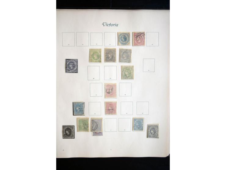 1850/1909(ca.), sehr schäne ungebrauchte und gestempelte Sammlung, dabei Cayman Islands, Leeward Inseln Mi.-Nr. 1-16 und 20-2