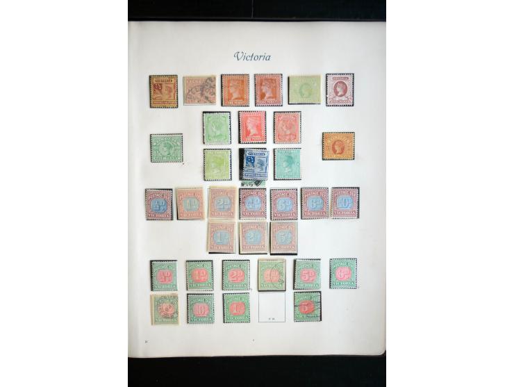 1850/1909(ca.), sehr schäne ungebrauchte und gestempelte Sammlung, dabei Cayman Islands, Leeward Inseln Mi.-Nr. 1-16 und 20-2