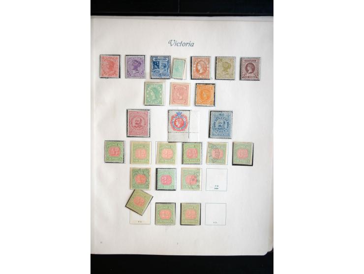 1850/1909(ca.), sehr schäne ungebrauchte und gestempelte Sammlung, dabei Cayman Islands, Leeward Inseln Mi.-Nr. 1-16 und 20-2