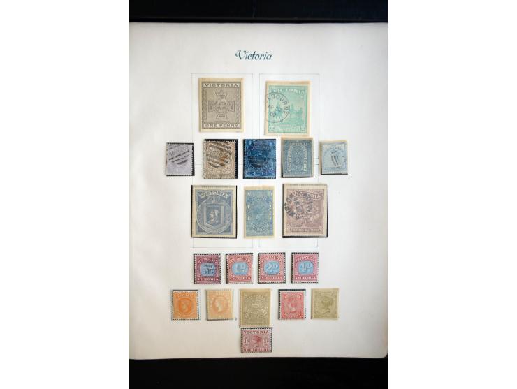 1850/1909(ca.), sehr schäne ungebrauchte und gestempelte Sammlung, dabei Cayman Islands, Leeward Inseln Mi.-Nr. 1-16 und 20-2