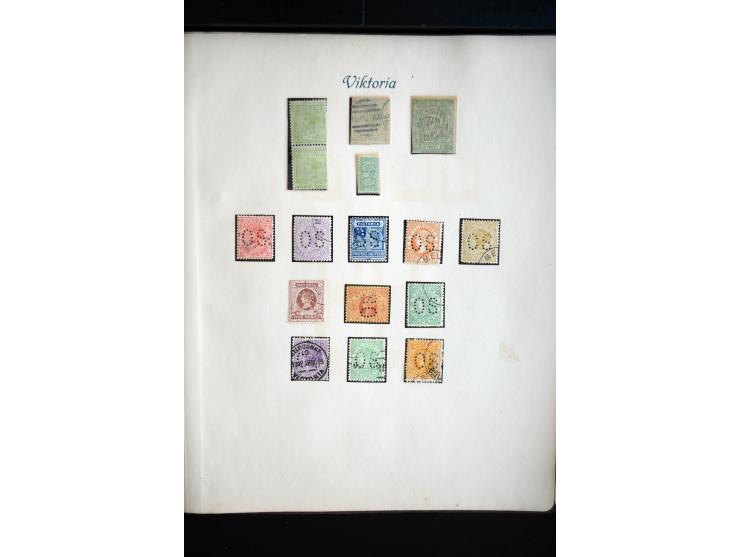 1850/1909(ca.), sehr schäne ungebrauchte und gestempelte Sammlung, dabei Cayman Islands, Leeward Inseln Mi.-Nr. 1-16 und 20-2
