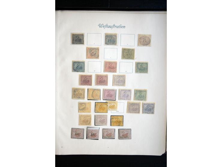 1850/1909(ca.), sehr schäne ungebrauchte und gestempelte Sammlung, dabei Cayman Islands, Leeward Inseln Mi.-Nr. 1-16 und 20-2