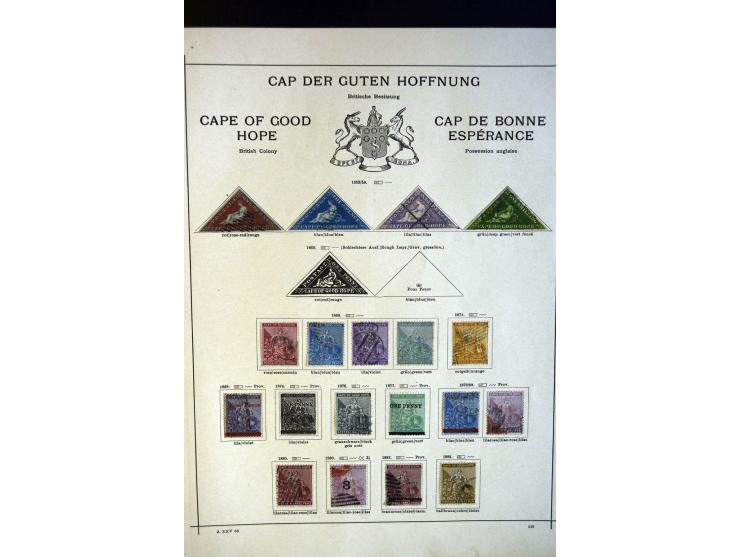 1860/1915 (ca.), ungebrauchte und gestempelte alte Sammlung mit vielen besseren Werten und kpl. Ausgaben, dabei u.a. Brit. Sü
