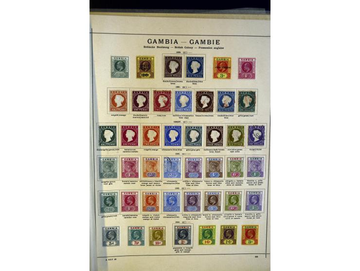 1860/1915 (ca.), ungebrauchte und gestempelte alte Sammlung mit vielen besseren Werten und kpl. Ausgaben, dabei u.a. Brit. Sü