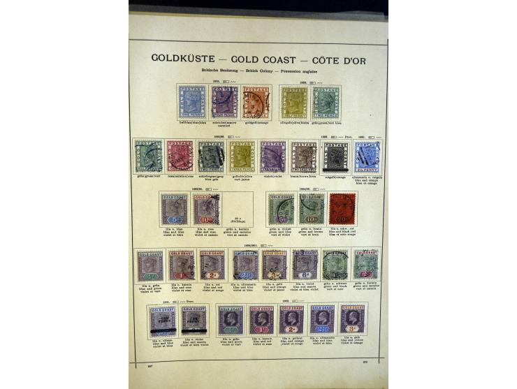 1860/1915 (ca.), ungebrauchte und gestempelte alte Sammlung mit vielen besseren Werten und kpl. Ausgaben, dabei u.a. Brit. Sü
