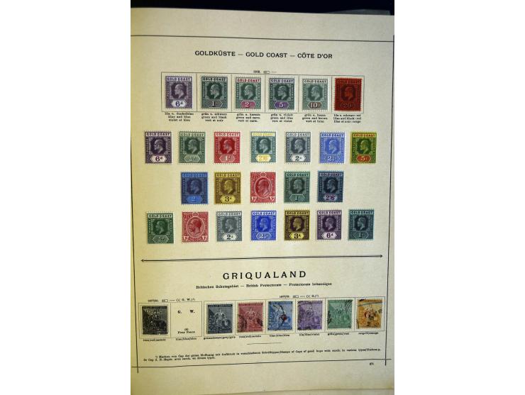 1860/1915 (ca.), ungebrauchte und gestempelte alte Sammlung mit vielen besseren Werten und kpl. Ausgaben, dabei u.a. Brit. Sü