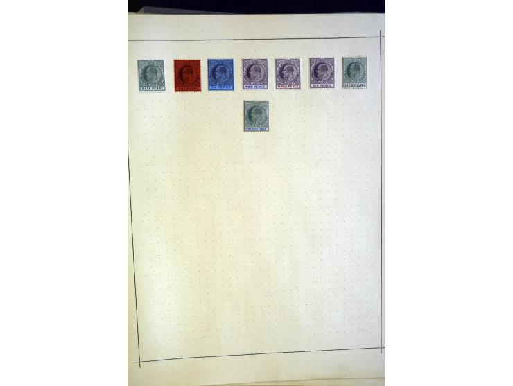 1860/1915 (ca.), ungebrauchte und gestempelte alte Sammlung mit vielen besseren Werten und kpl. Ausgaben, dabei u.a. Brit. Sü