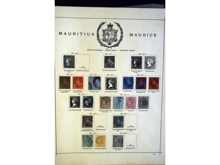 1860/1915 (ca.), ungebrauchte und gestempelte alte Sammlung mit vielen besseren Werten und kpl. Ausgaben, dabei u.a. Brit. Sü