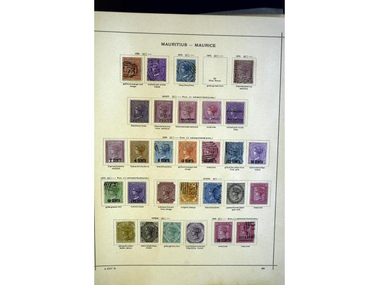 1860/1915 (ca.), ungebrauchte und gestempelte alte Sammlung mit vielen besseren Werten und kpl. Ausgaben, dabei u.a. Brit. Sü