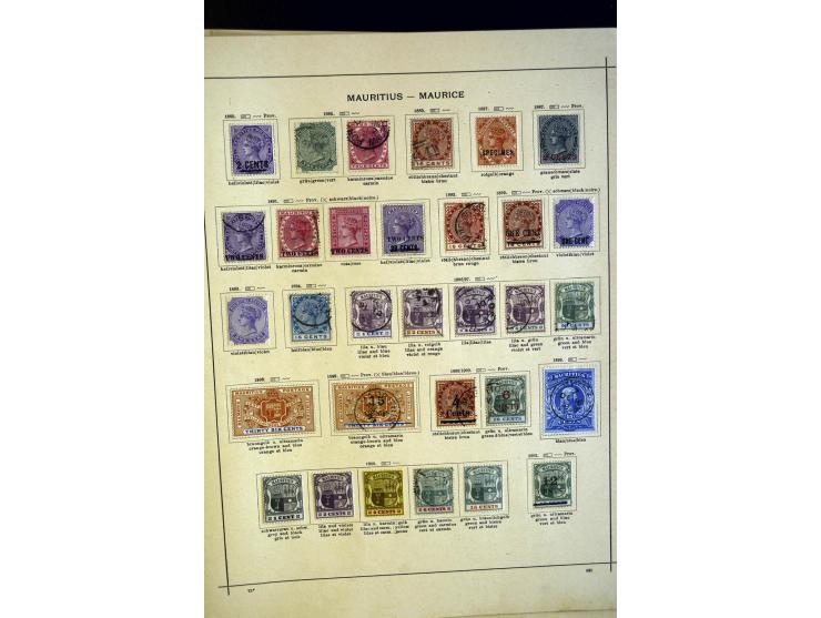 1860/1915 (ca.), ungebrauchte und gestempelte alte Sammlung mit vielen besseren Werten und kpl. Ausgaben, dabei u.a. Brit. Sü