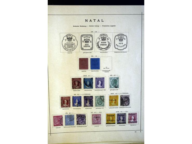 1860/1915 (ca.), ungebrauchte und gestempelte alte Sammlung mit vielen besseren Werten und kpl. Ausgaben, dabei u.a. Brit. Sü
