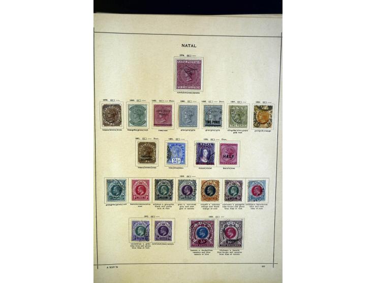1860/1915 (ca.), ungebrauchte und gestempelte alte Sammlung mit vielen besseren Werten und kpl. Ausgaben, dabei u.a. Brit. Sü