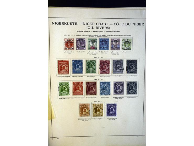 1860/1915 (ca.), ungebrauchte und gestempelte alte Sammlung mit vielen besseren Werten und kpl. Ausgaben, dabei u.a. Brit. Sü