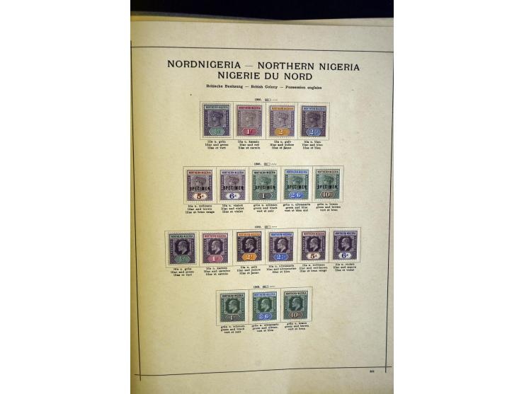 1860/1915 (ca.), ungebrauchte und gestempelte alte Sammlung mit vielen besseren Werten und kpl. Ausgaben, dabei u.a. Brit. Sü