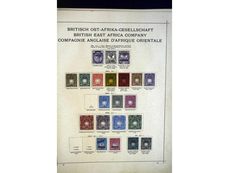 1860/1915 (ca.), ungebrauchte und gestempelte alte Sammlung mit vielen besseren Werten und kpl. Ausgaben, dabei u.a. Brit. Sü