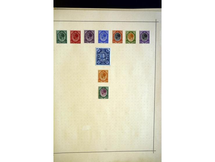 1860/1915 (ca.), ungebrauchte und gestempelte alte Sammlung mit vielen besseren Werten und kpl. Ausgaben, dabei u.a. Brit. Sü