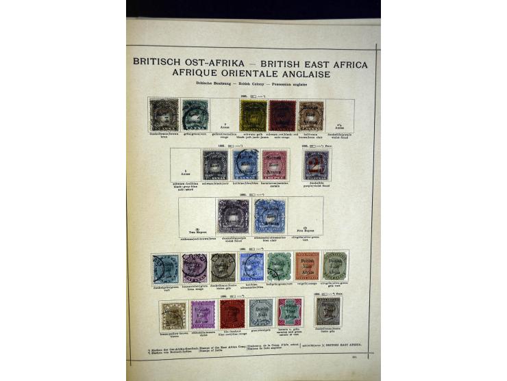 1860/1915 (ca.), ungebrauchte und gestempelte alte Sammlung mit vielen besseren Werten und kpl. Ausgaben, dabei u.a. Brit. Sü