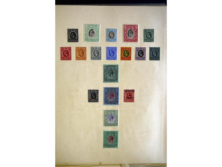 1860/1915 (ca.), ungebrauchte und gestempelte alte Sammlung mit vielen besseren Werten und kpl. Ausgaben, dabei u.a. Brit. Sü