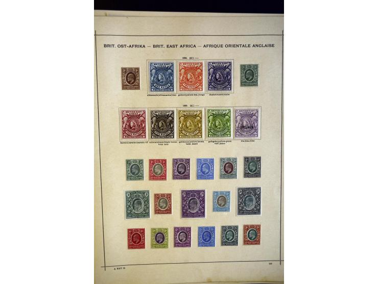 1860/1915 (ca.), ungebrauchte und gestempelte alte Sammlung mit vielen besseren Werten und kpl. Ausgaben, dabei u.a. Brit. Sü