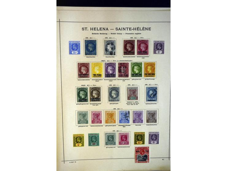 1860/1915 (ca.), ungebrauchte und gestempelte alte Sammlung mit vielen besseren Werten und kpl. Ausgaben, dabei u.a. Brit. Sü