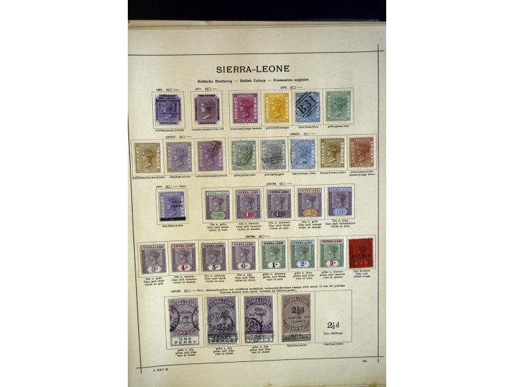 1860/1915 (ca.), ungebrauchte und gestempelte alte Sammlung mit vielen besseren Werten und kpl. Ausgaben, dabei u.a. Brit. Sü