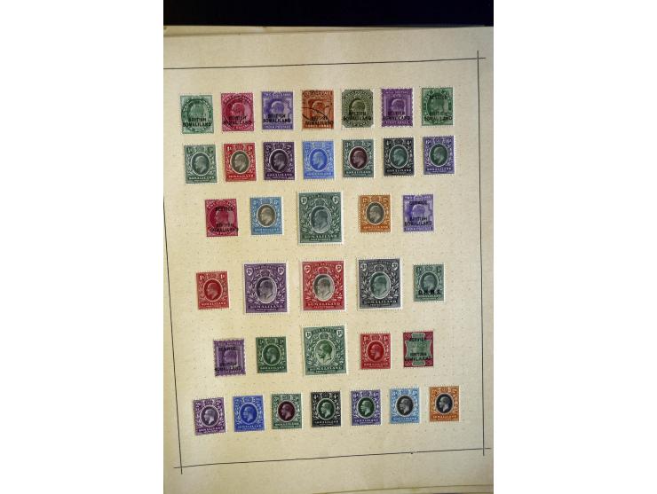 1860/1915 (ca.), ungebrauchte und gestempelte alte Sammlung mit vielen besseren Werten und kpl. Ausgaben, dabei u.a. Brit. Sü