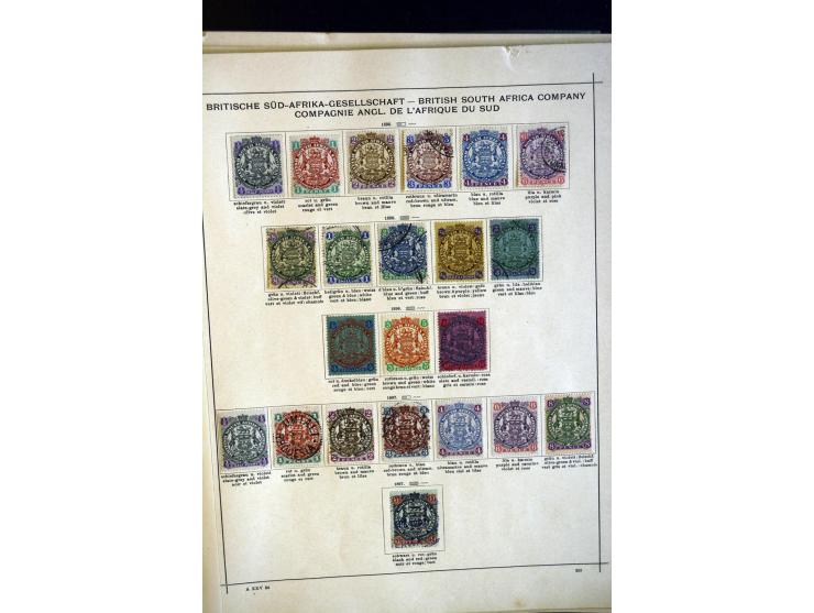 1860/1915 (ca.), ungebrauchte und gestempelte alte Sammlung mit vielen besseren Werten und kpl. Ausgaben, dabei u.a. Brit. Sü