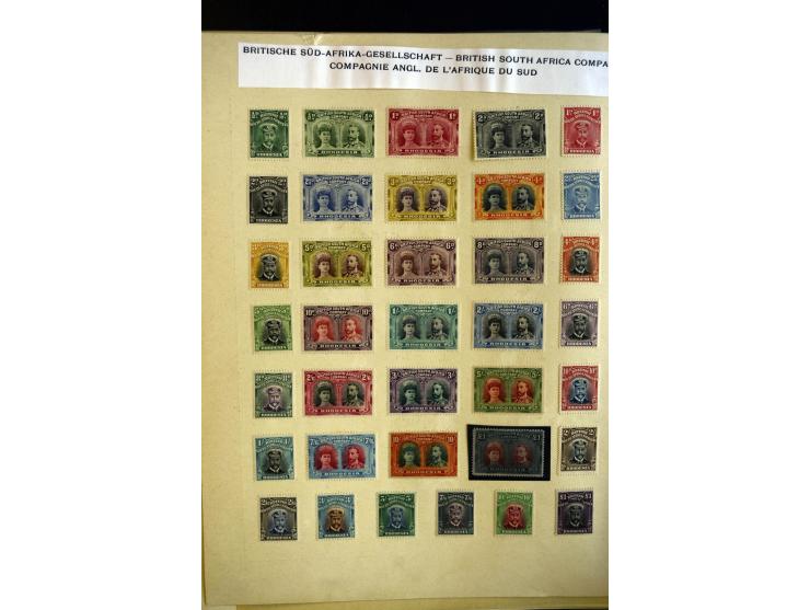 1860/1915 (ca.), ungebrauchte und gestempelte alte Sammlung mit vielen besseren Werten und kpl. Ausgaben, dabei u.a. Brit. Sü