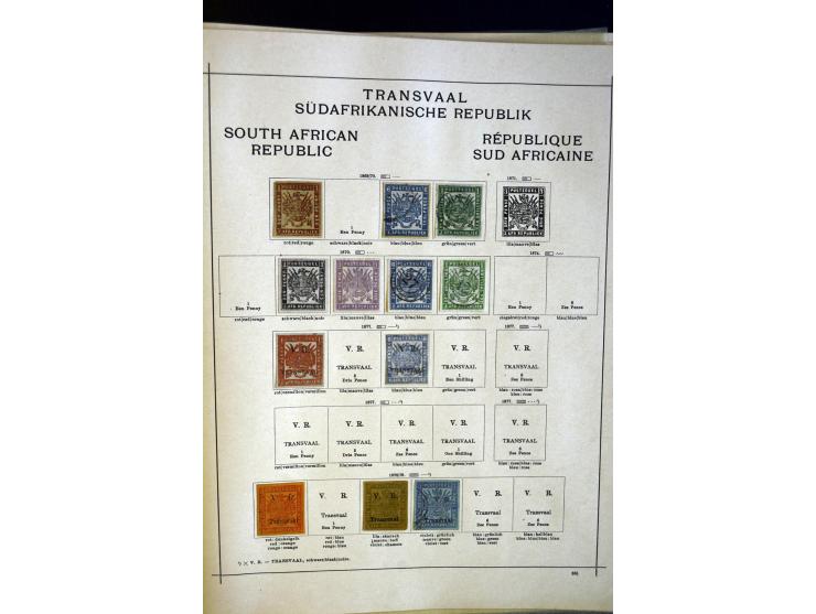 1860/1915 (ca.), ungebrauchte und gestempelte alte Sammlung mit vielen besseren Werten und kpl. Ausgaben, dabei u.a. Brit. Sü