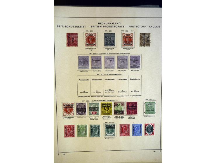 1860/1915 (ca.), ungebrauchte und gestempelte alte Sammlung mit vielen besseren Werten und kpl. Ausgaben, dabei u.a. Brit. Sü
