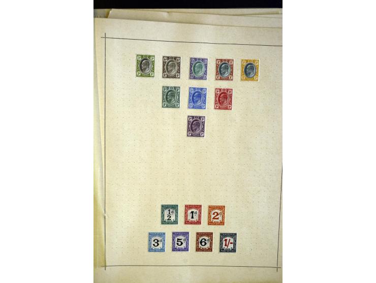 1860/1915 (ca.), ungebrauchte und gestempelte alte Sammlung mit vielen besseren Werten und kpl. Ausgaben, dabei u.a. Brit. Sü