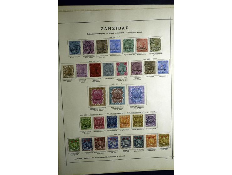 1860/1915 (ca.), ungebrauchte und gestempelte alte Sammlung mit vielen besseren Werten und kpl. Ausgaben, dabei u.a. Brit. Sü