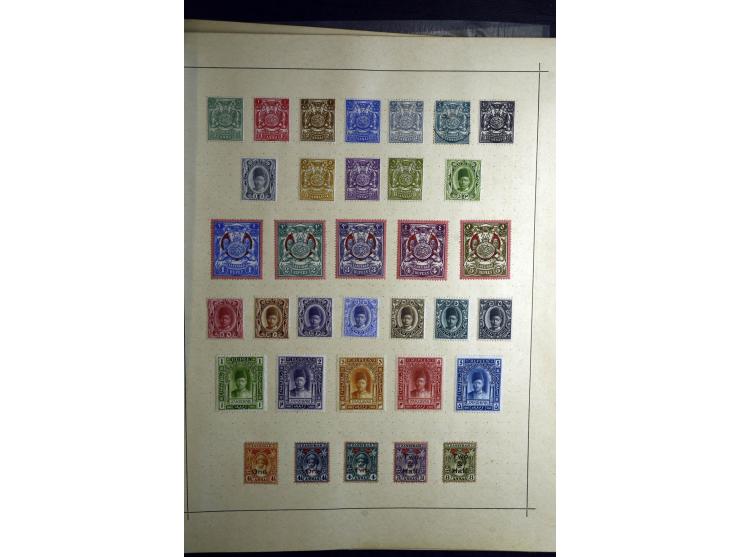 1860/1915 (ca.), ungebrauchte und gestempelte alte Sammlung mit vielen besseren Werten und kpl. Ausgaben, dabei u.a. Brit. Sü