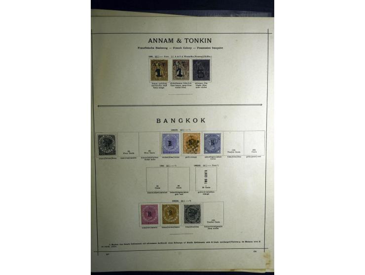 1860/1915 (ca.), ungebrauchte und gestempelte alte Sammlung mit vielen besseren Werten und kpl. Ausgaben, dabei u.a. Brit. Sü